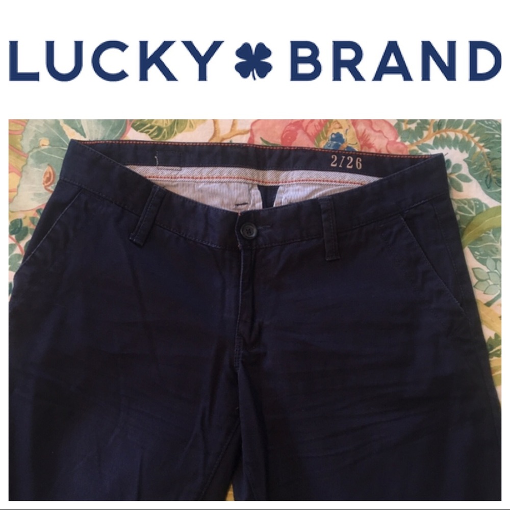 Lucky Brand boyfriend chinos, 2/26